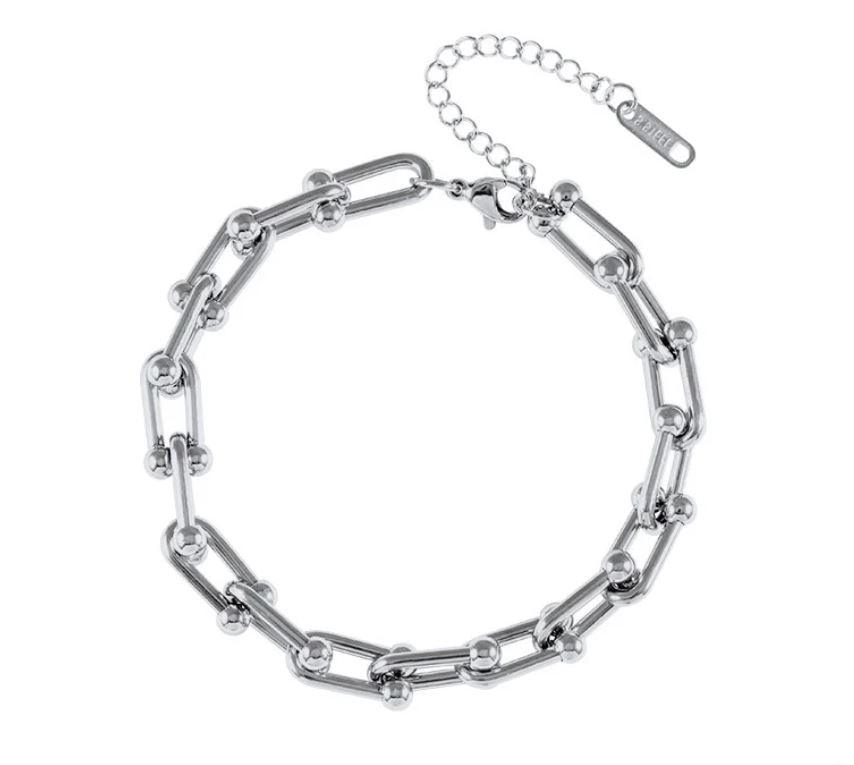 Bratara TIFFANY, argintiu - Pirouette